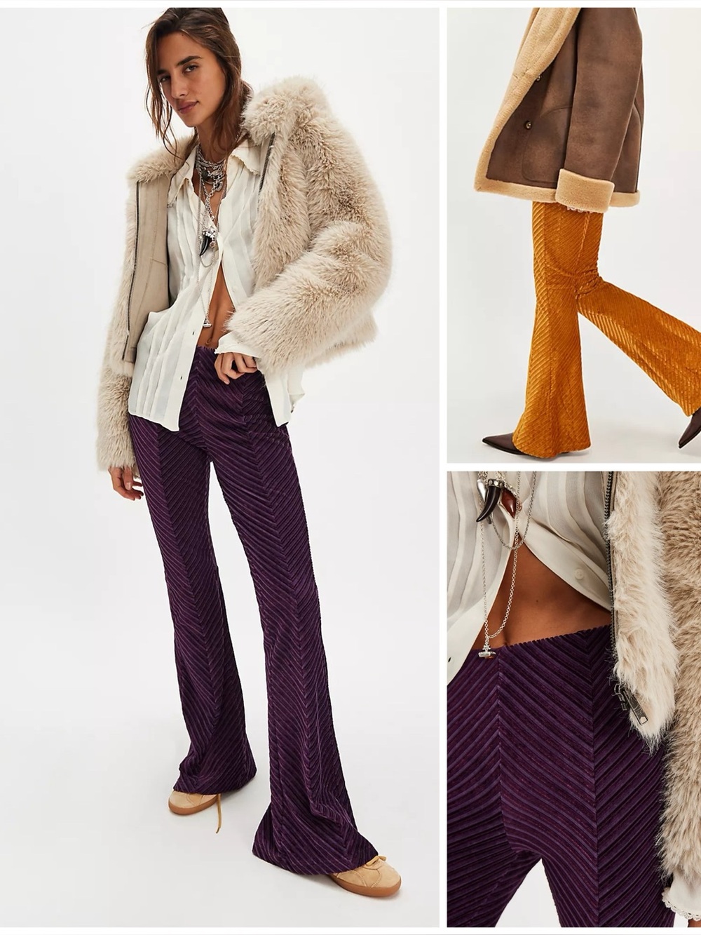 𝓯𝓹 Free People ~ Penny Pull On Velvet Pants